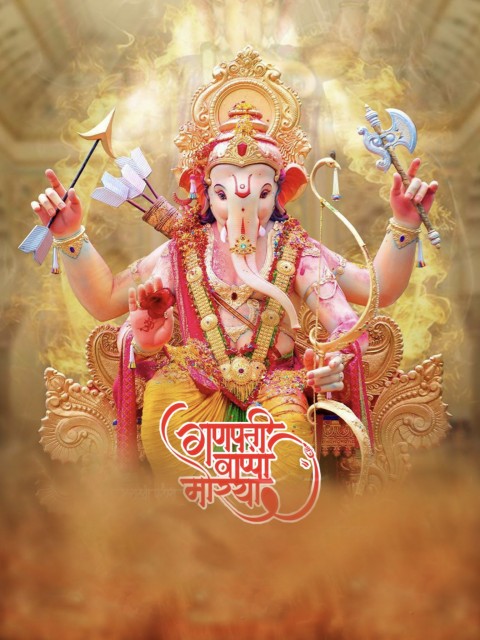 Ganpati Ganesh Chaturthi Editing Background