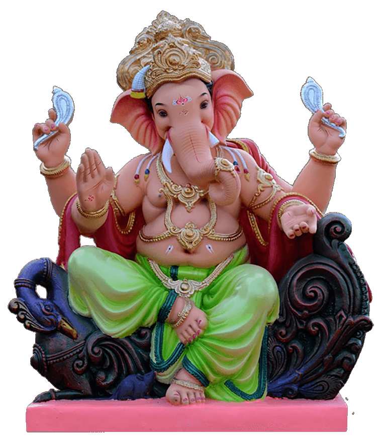 Ganpati Lord Ganesha Sitting PNG Images Download