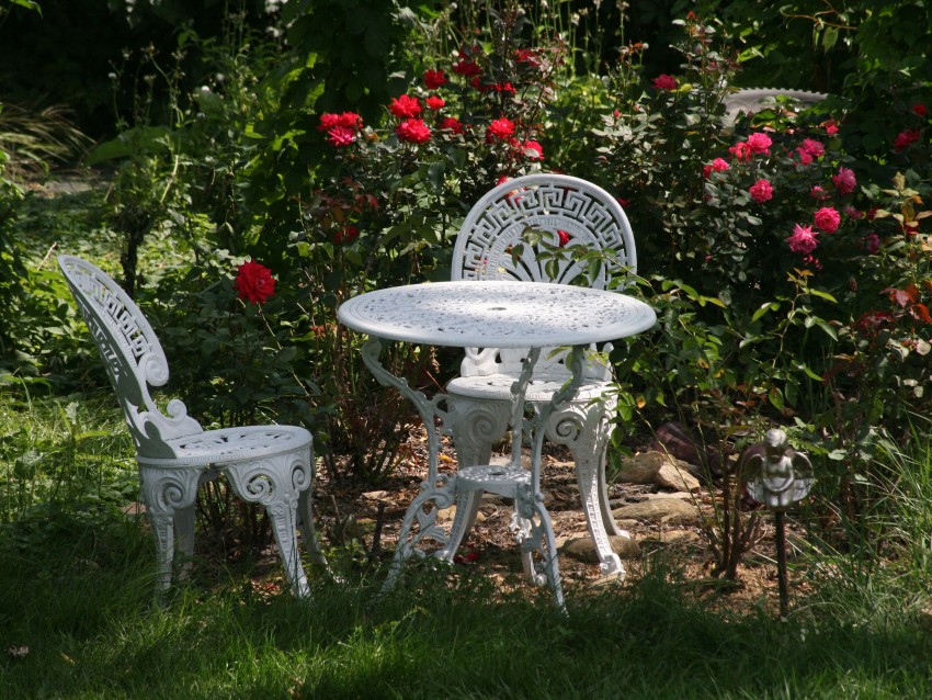 Garden Chair Background Wallpaper Download