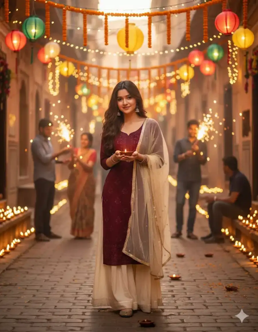 Thumbail Of Gemini Diwali  Ai Photo Editing Prompt
