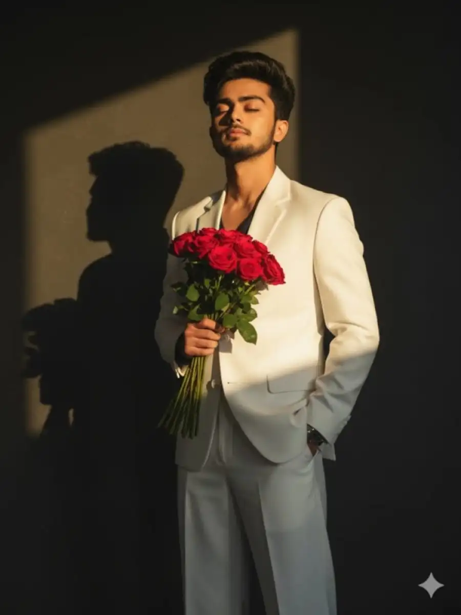🔥 Gemini Vintage Retro Boys Holding Roses Prompts | CBEditz