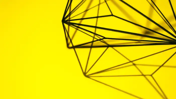 Geometric Black And Yellow Background HD Wallpapers