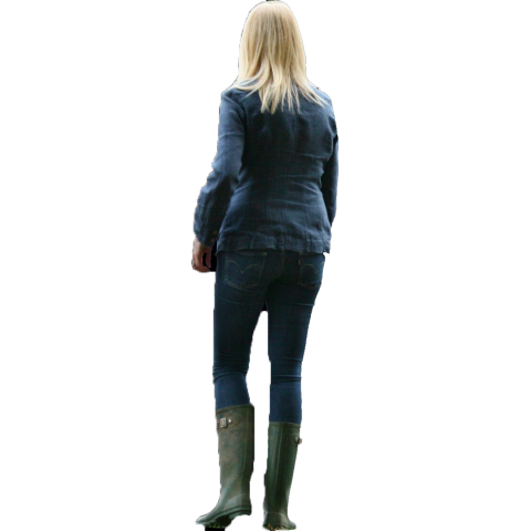 Girl Back View PNG Pic Download