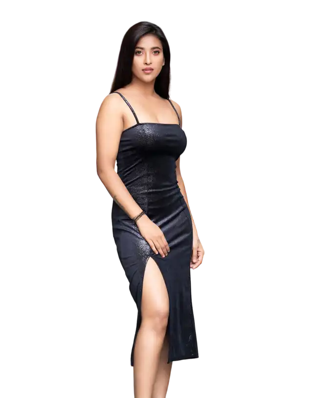 Girl In Black Dress PNG Images Download