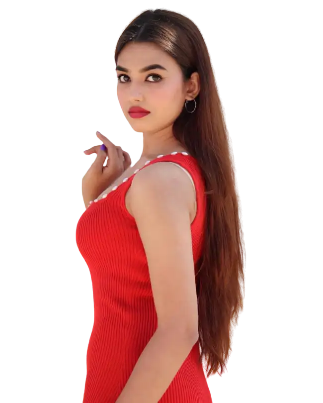 Girl In Red Dress PNG Images Download