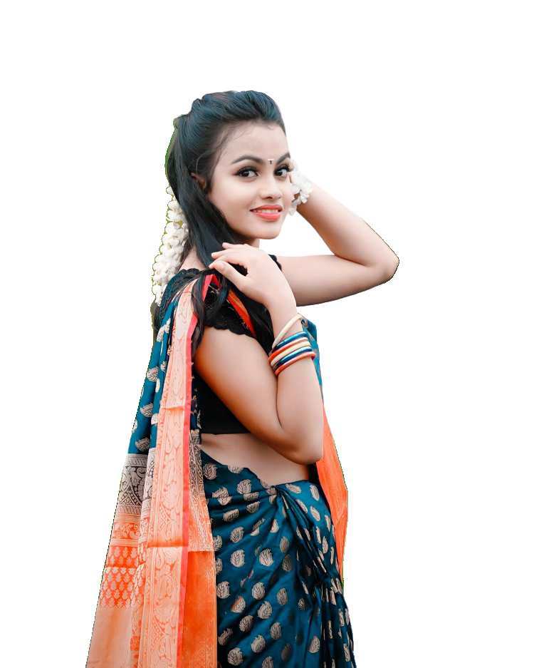 Girl In Saree Picsart Editing PNG Images Download