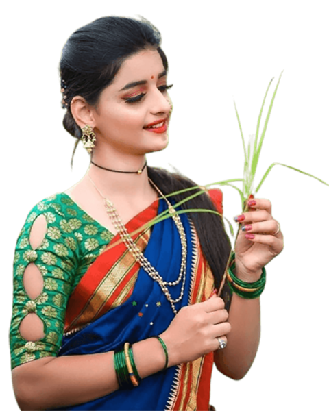 Girl In Saree PNG Images Transparent Background