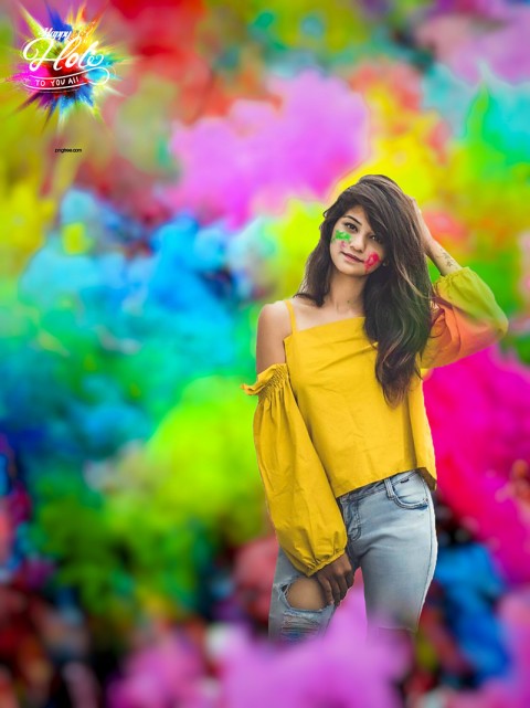 Girls Holi CB Picsart Editing Background