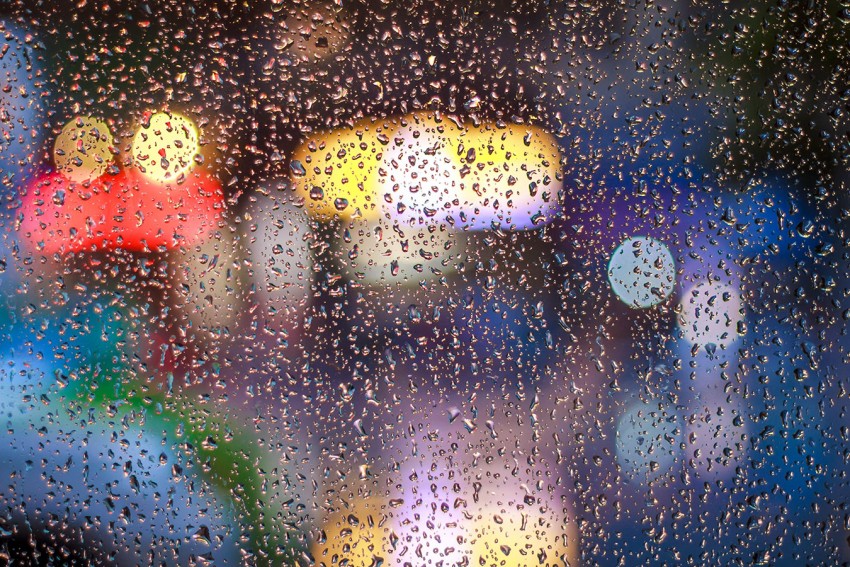 Glass Rain HD Background Download Free