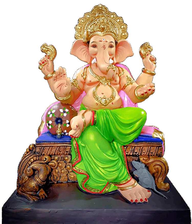 God Ganesha Sitting Transparent HD  PNG Images Download