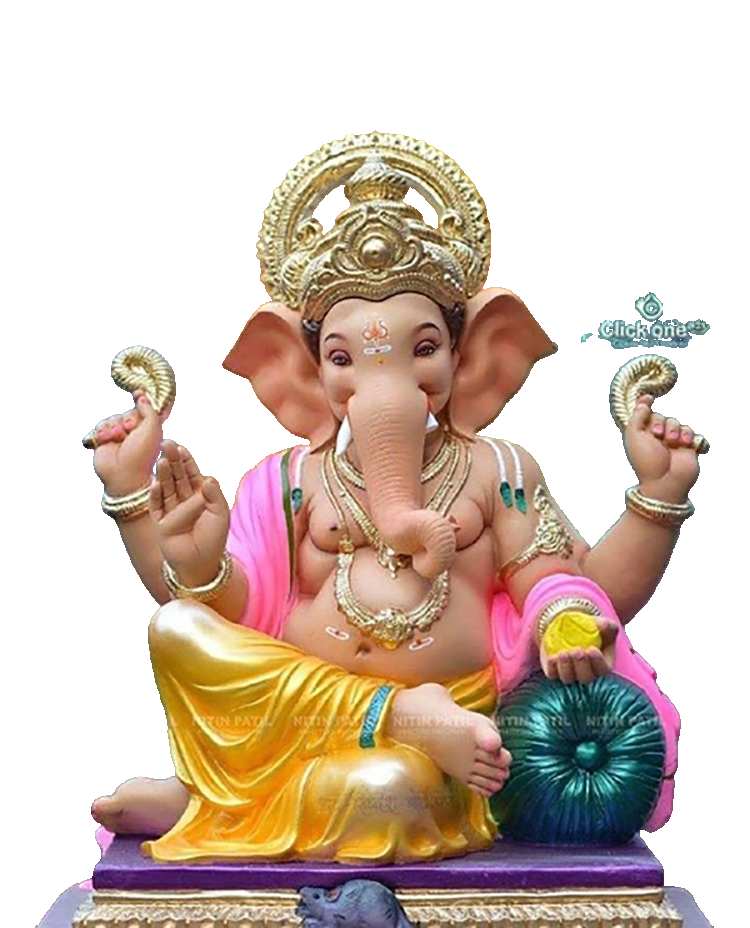 God Small Ganpati PNG Transparent Background Download