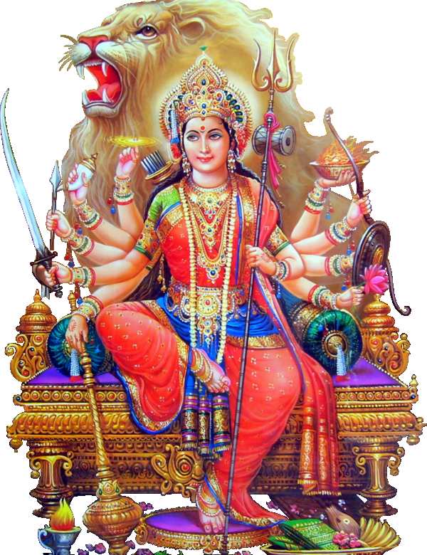 Goddess Durga Transparent Background  PNG Images