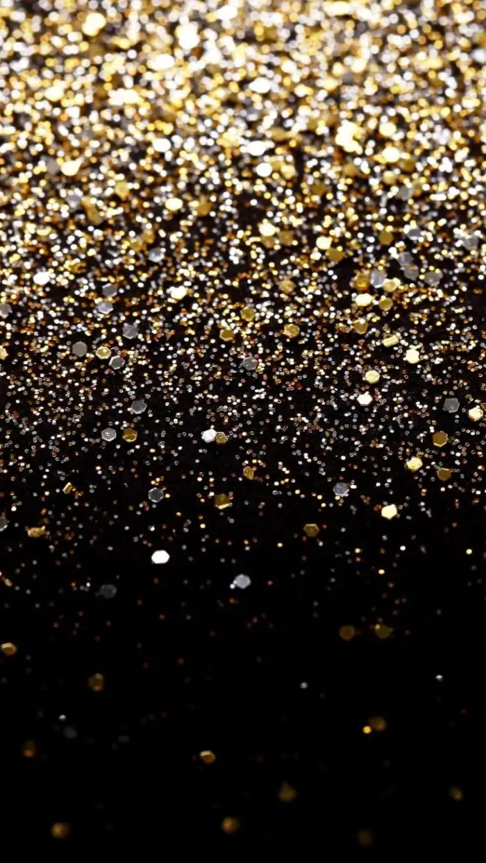 Gold Black Glitter Mobile Phone iPhone Background