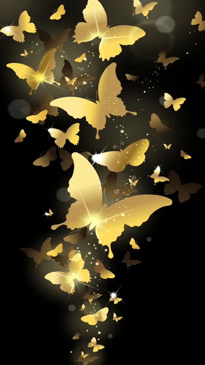 Gold Butterfly Background HD Wallappers Free