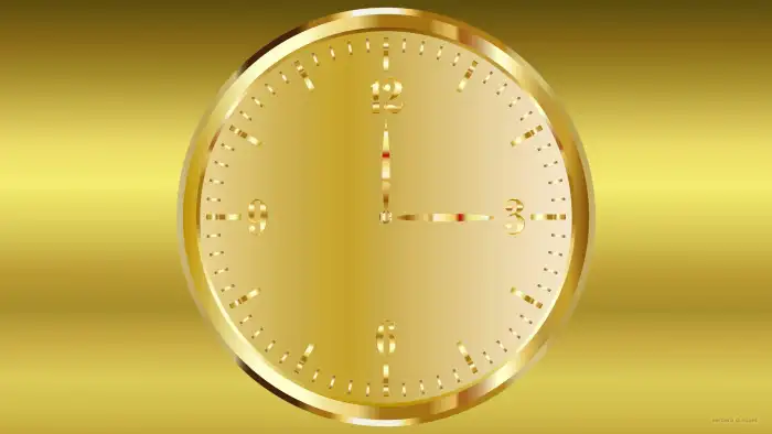 Gold Clock Background HD Wallappers Free