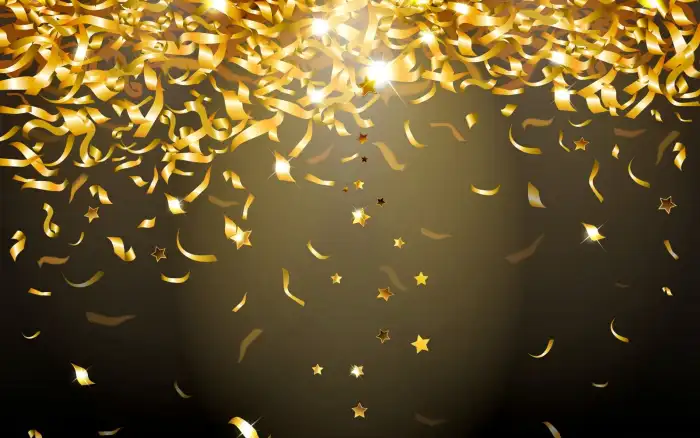 Gold Glitter Confetti and stars Background HD Wallpapers Images