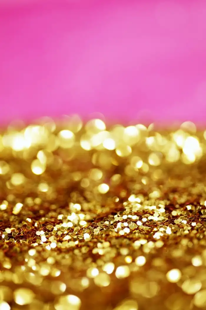 Gold Glitter Mobile Phone iPhone Background