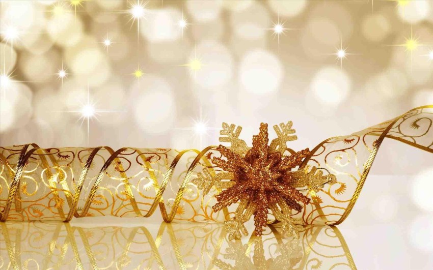 Gold Merry Christmas  Background Wallpaper High Resolution