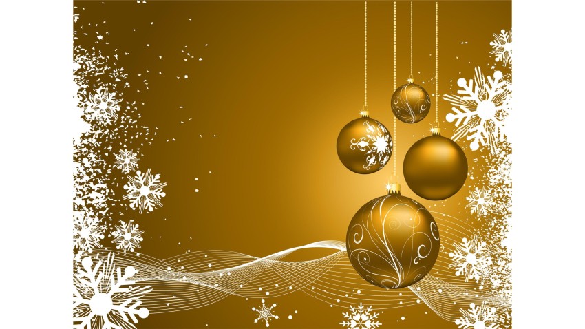 Gold Merry Christmas  Background Wallpaper High Resolution