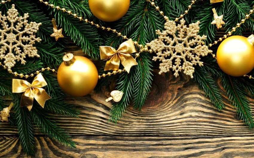 Gold Merry Christmas  Background Wallpaper High Resolution