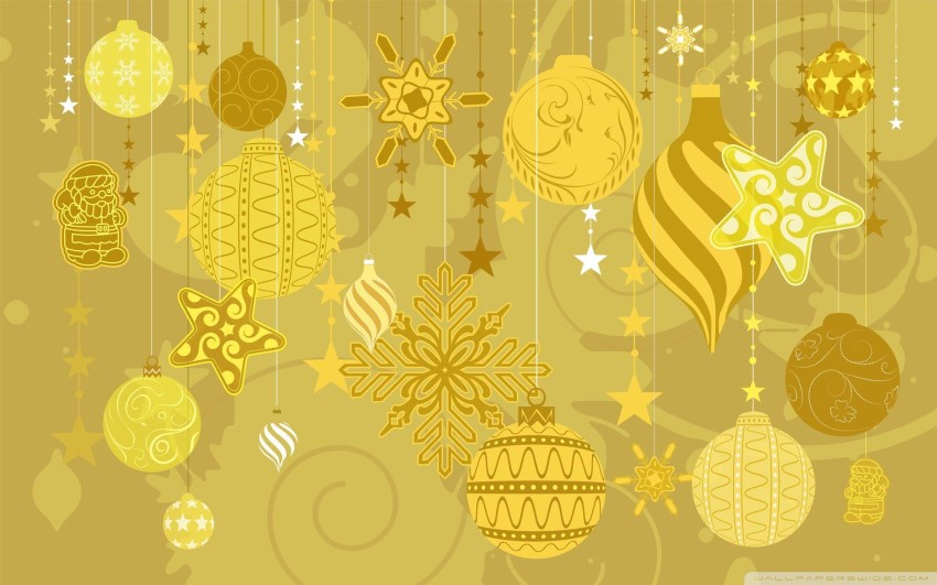 Gold Merry Christmas  HD Background Wallpaper  Pic