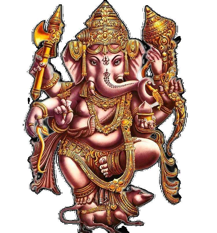 Golden Ganesha HD  PNG Images Download Free