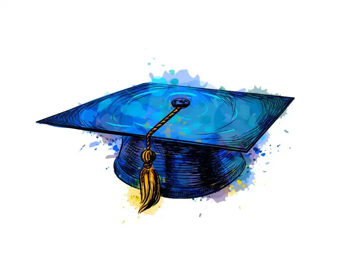 Graduation Cap Drawing Background HD Images