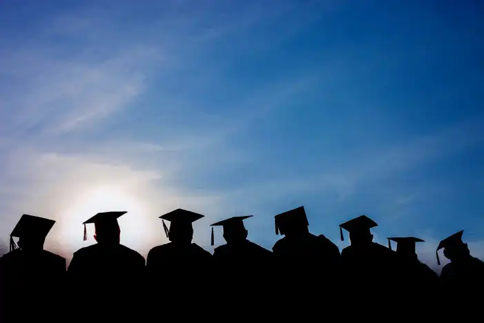 Graduation Cap Wearing People Background HD Images