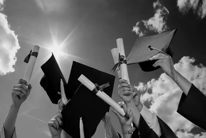 Graduation Cap Wearing People Background HD Images