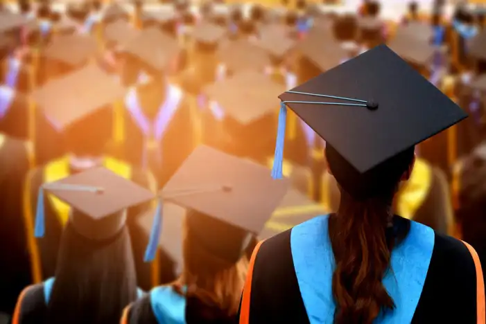 Graduation Cap Wearing People Background HD Images