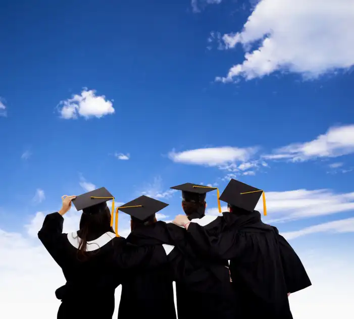 Graduation Cap Wearing People Background HD Images