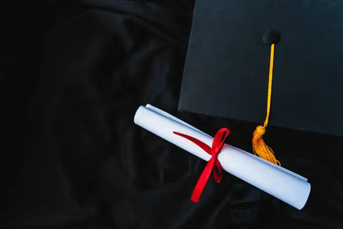 Graduation Cap With Diploma Digree Background HD Images