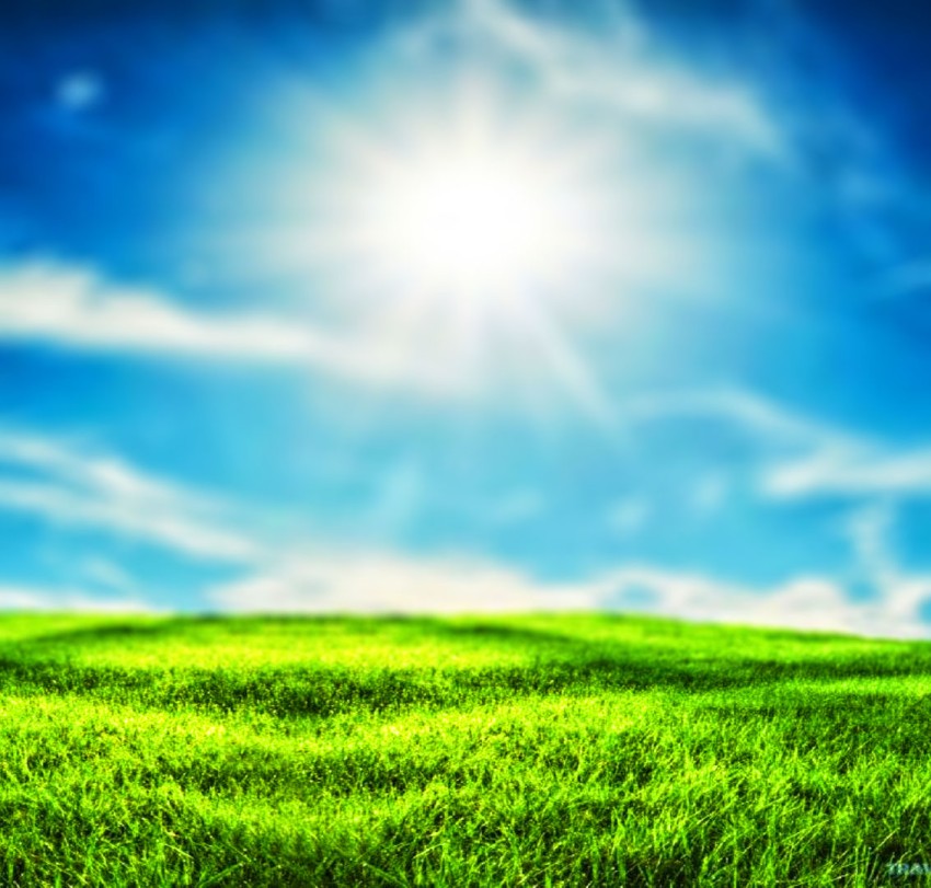 Grass Blue Sky Sun CB Picsart Editing Background Full HD