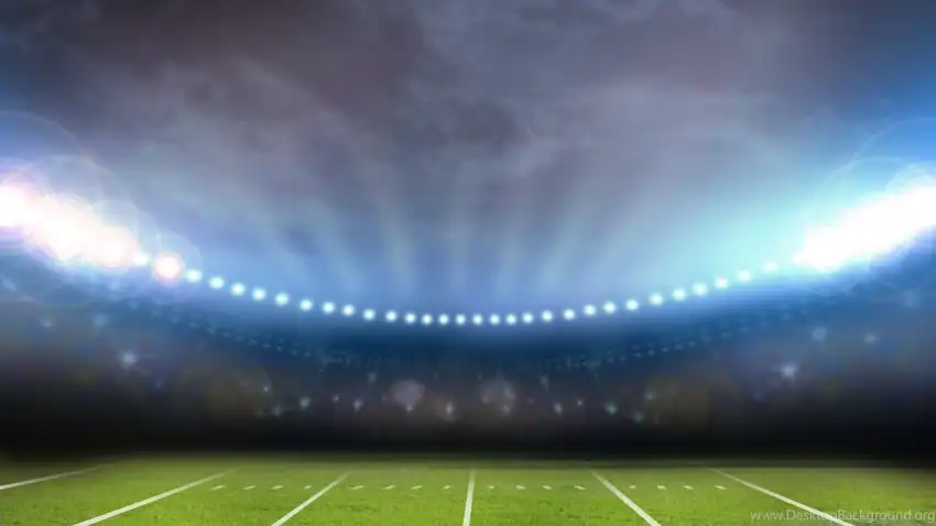 Green Grass Stadium Light Background Full HD Download Free