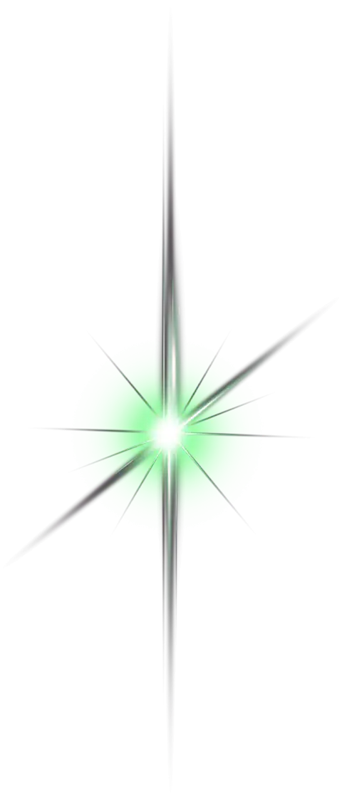 Green Lens Flare Colorful PNG Long