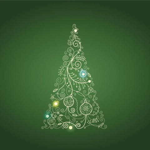 Thumbail Of Green Christmas  HD Background