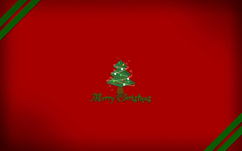 Green Red Merry Christmas HD Background Wallpaper