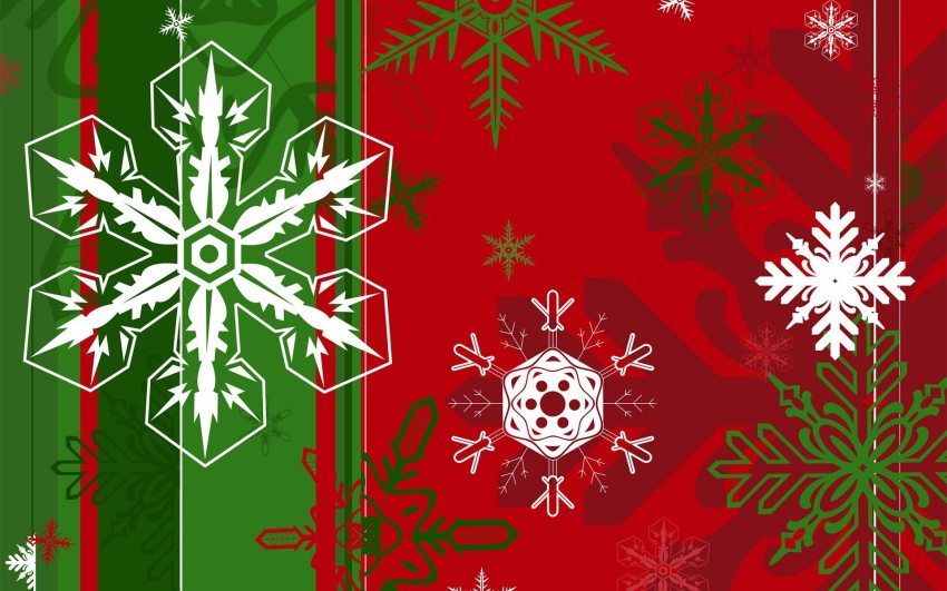 Green Red Merry Christmas HD Background Wallpaper