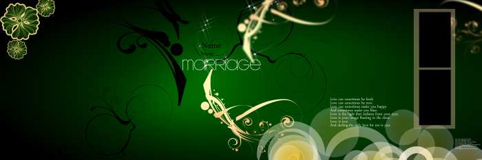 Green  Wedding Album Backgrounds HD Wallpapers