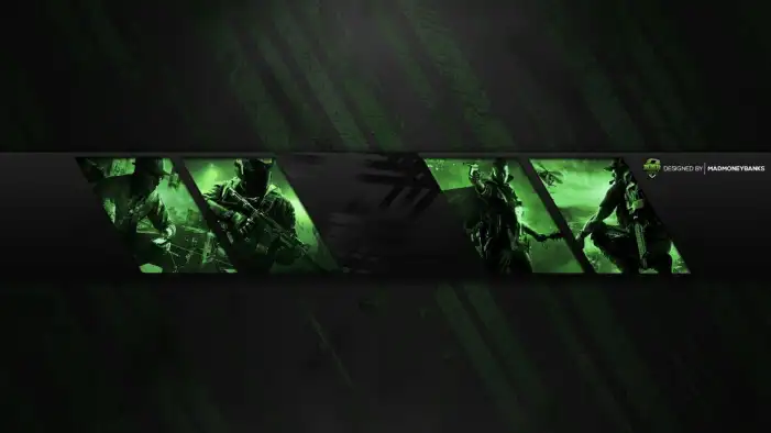 Green Youtube Gaming Banner Background Free Images