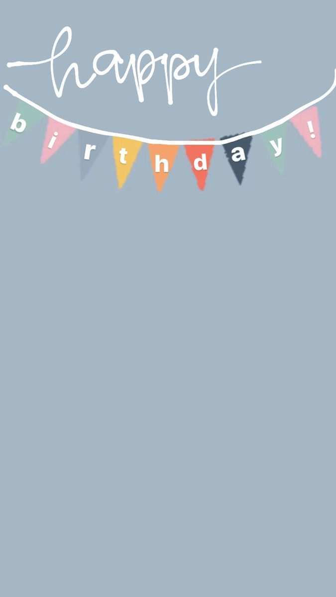 Grey Instagram Happy Birthday Story Post Background