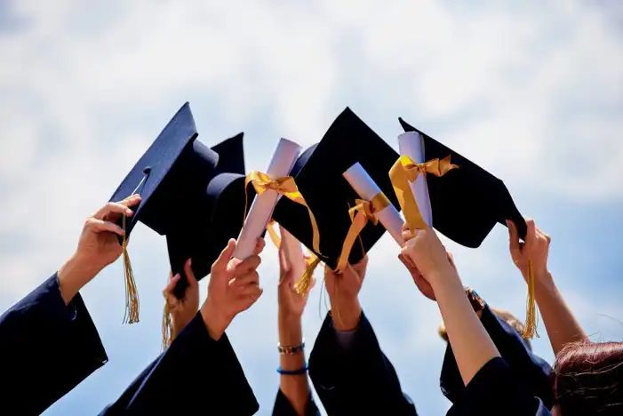 Group Of People Holding Graduation Caps Background HD Images