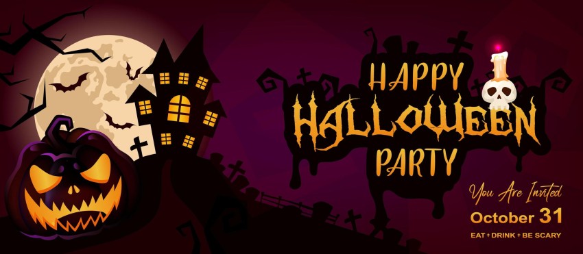 Halloween Banner HD Background Wallpaper Download