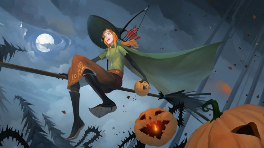 Halloween Banner HD Background Wallpaper Download