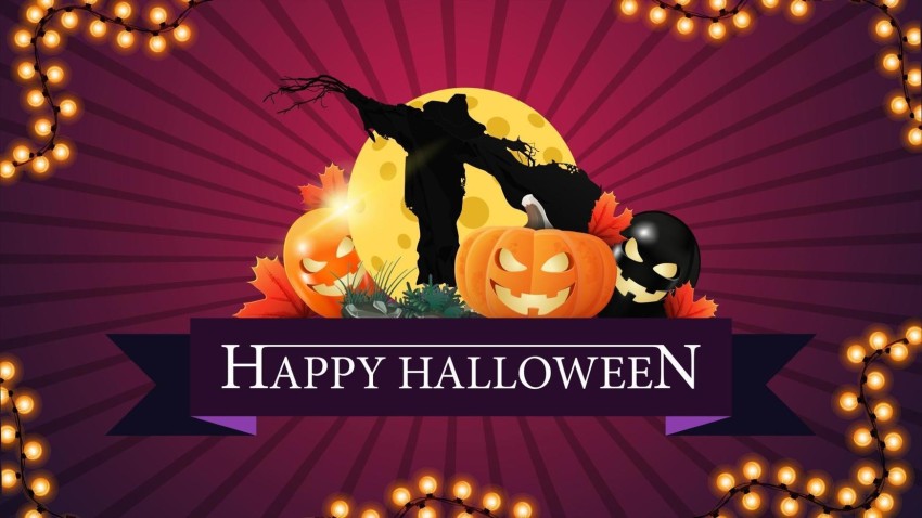 Halloween Banner HD Background Wallpaper Download