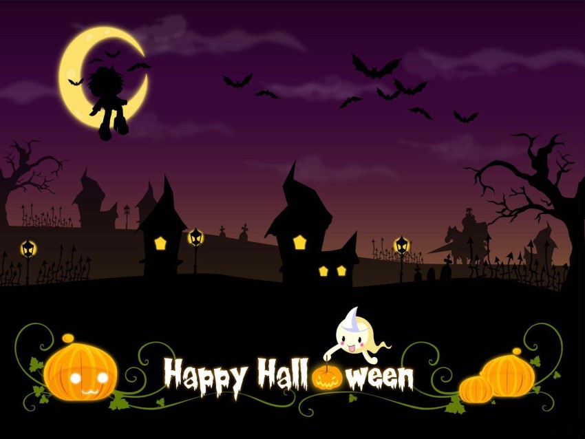 Halloween Computer HD Wallpaper Background