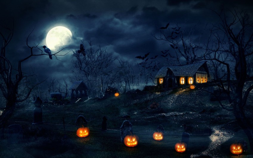 Halloween Computer HD Wallpaper Background