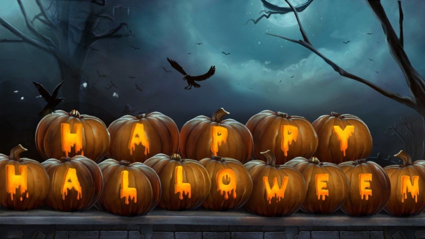 Halloween Computer HD Wallpaper Background