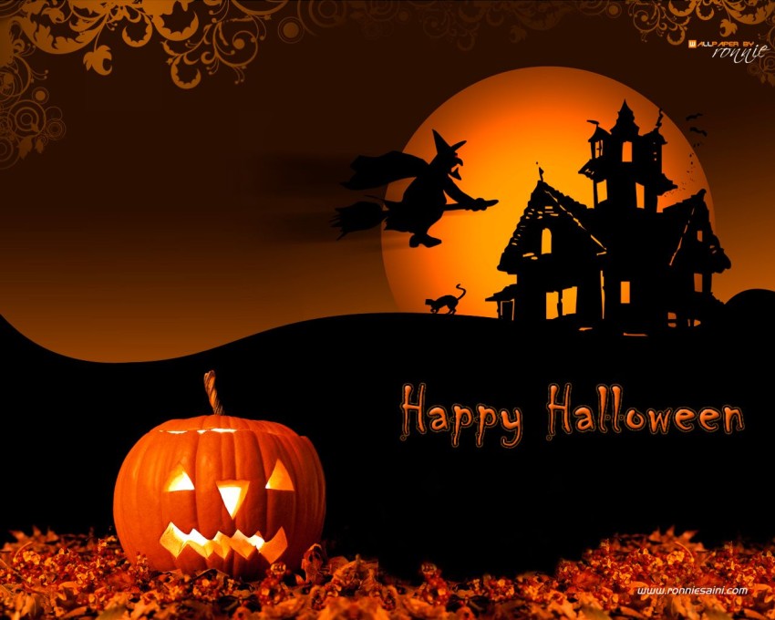 Halloween Computer HD Wallpaper Background