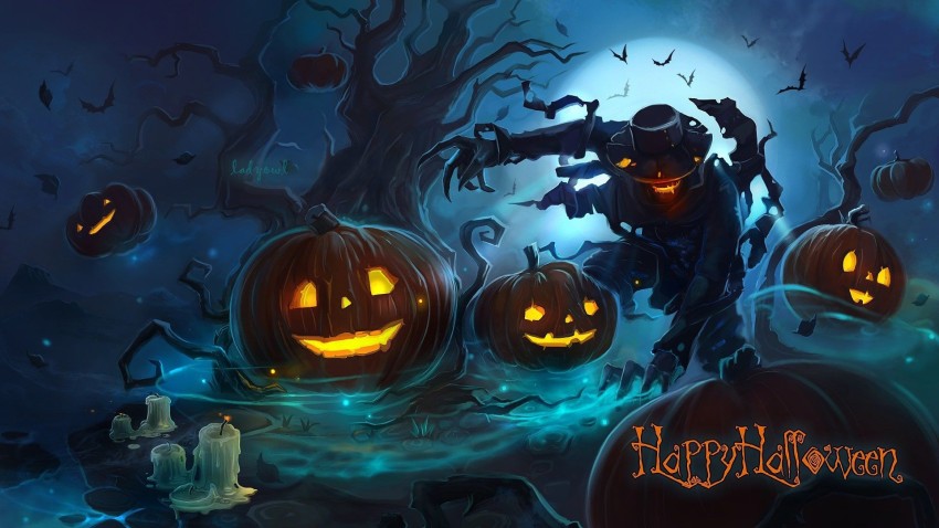 Halloween Computer HD Wallpaper Background